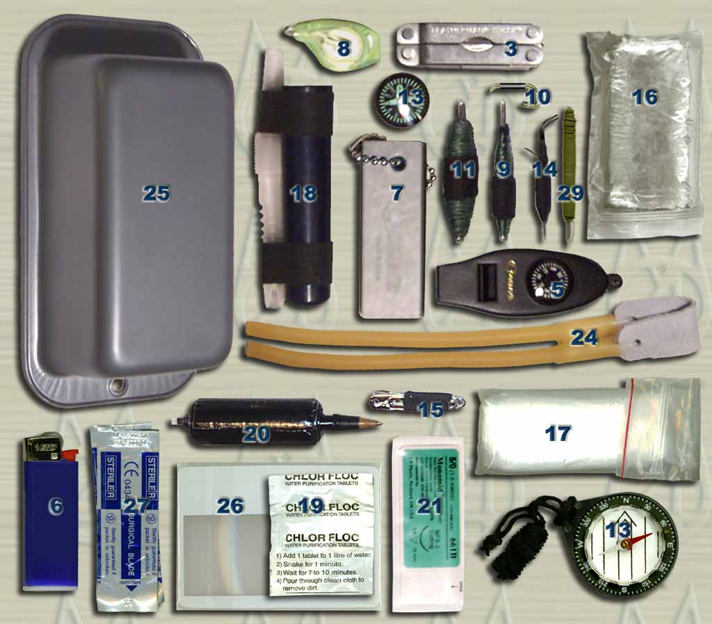 survival kit contents